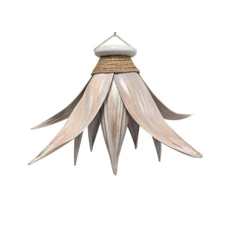 Lustre en Feuilles de Cocotier ø60cm | Suspension naturelle bohème