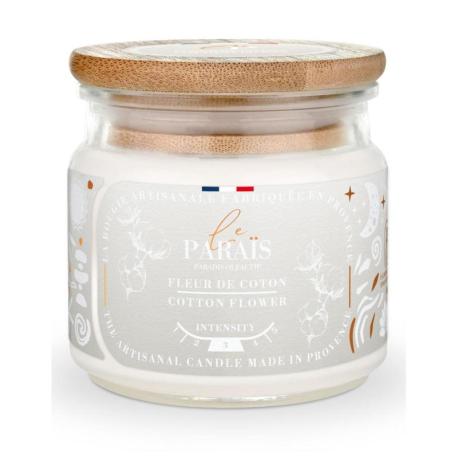 Bougie Parfumée Artisanale "Fleur de Coton" 40 heures 150ml | Le Paraïs