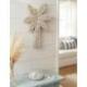Décoration Murale Palmier en Coquillages Cauris 30cm | Création Bohème Chic