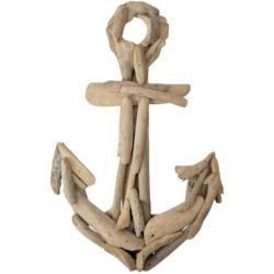 Décoration Murale Ancre Marine 40cm en Bois Flotté | Esprit "Bord de Mer"