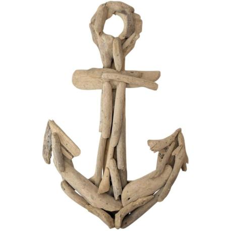 Décoration Murale Ancre Marine 40cm en Bois Flotté | Esprit "Bord de Mer"