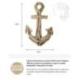 Décoration Murale Ancre Marine 40cm en Bois Flotté | Esprit "Bord de Mer"