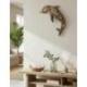 Dauphin en Bois Flotté 60cm | Décor Mural Esprit "Bord de Mer"