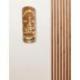 Masque Tiki 30cm en bois exotique. Décoration murale Tiki.