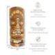 Masque Tiki 30cm en bois exotique. Décoration murale Tiki.