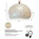Suspension Design "Myrtha XL" en résine et nacre de Capiz 60cm