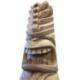 Totem Tiki Kanaloa 120cm en Bois de Suar massif | Pièce Unique