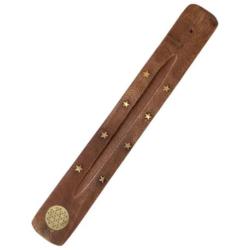 Porte-Encens Fleur de Vie | Bois & Incrustations Laiton