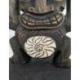 Totem tribal "Koh Mak" sculpture en bois 35cm | Inspiration Maorie