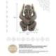 Totem tribal "Koh Lipe" sculpture en bois 33cm | Inspiration Africaine