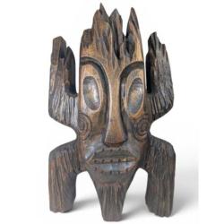Totem maudit "Koh Kood" sculpture en bois 33cm | Inspiration Tiki