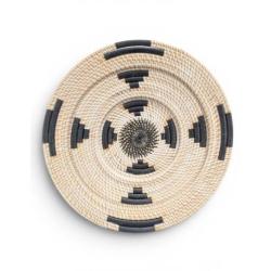 Assiette murale Bohème "Ayu XL" en rotin ⌀50cm | Fait main à Bali