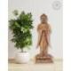 Sculpture artisanale Bouddha debout 100cm en Bois de Suar | Import Bali