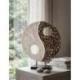 Déclassé - Lampe Exotique Yin Yang ⌀30cm Nacre & Bambou | À équiper