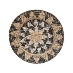 Assiette murale Bohème "Bunga XL" en rotin ⌀50cm | Fait main à Bali