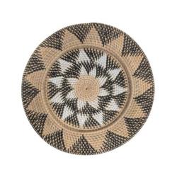Assiette murale Bohème "Bunga" en rotin ⌀40cm | Fait main à Bali