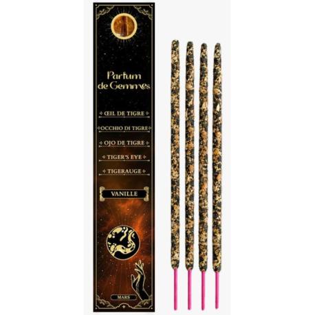 Encens Rituel "Vanille & Oeil de Tigre" 25gr | Parfum de Gemmes