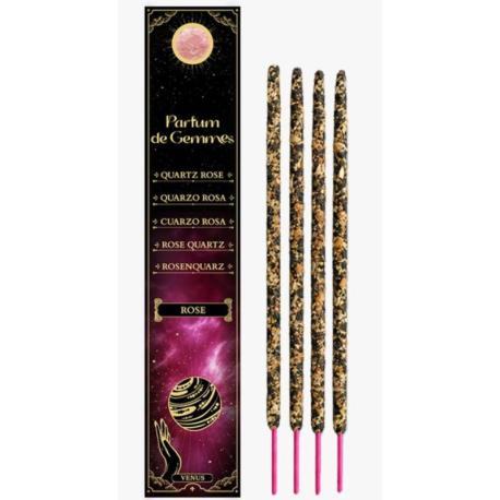 Encens Rituel "Rose & Quartz Rose" 25gr | Parfum de Gemmes