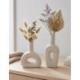 Les 2 Mini Vases Soliflores en céramique blanche | Déco Scandinave
