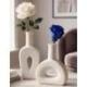 Les 2 Mini Vases Soliflores en céramique blanche | Déco Scandinave