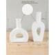 Les 2 Mini Vases Soliflores en céramique blanche | Déco Scandinave