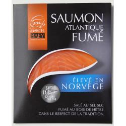 Traiteur de saumon fumé 150g origine Norvége - 3/4 tranches